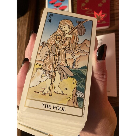 RARE Vintage Ukiyoe Tarot Crds Deck 1982 Stuart Kaplan Complete w/ Instructions - Picture 8 of 10